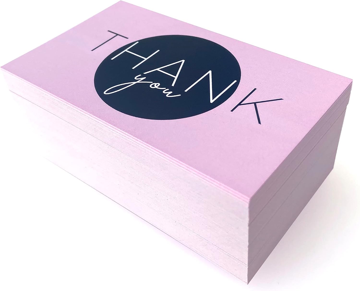 RXBC2011 Thank you cards Appreciation Notes Greeting Card for All Occasions Package Insert for Online business Pack of 100 Pink Black - Image 7