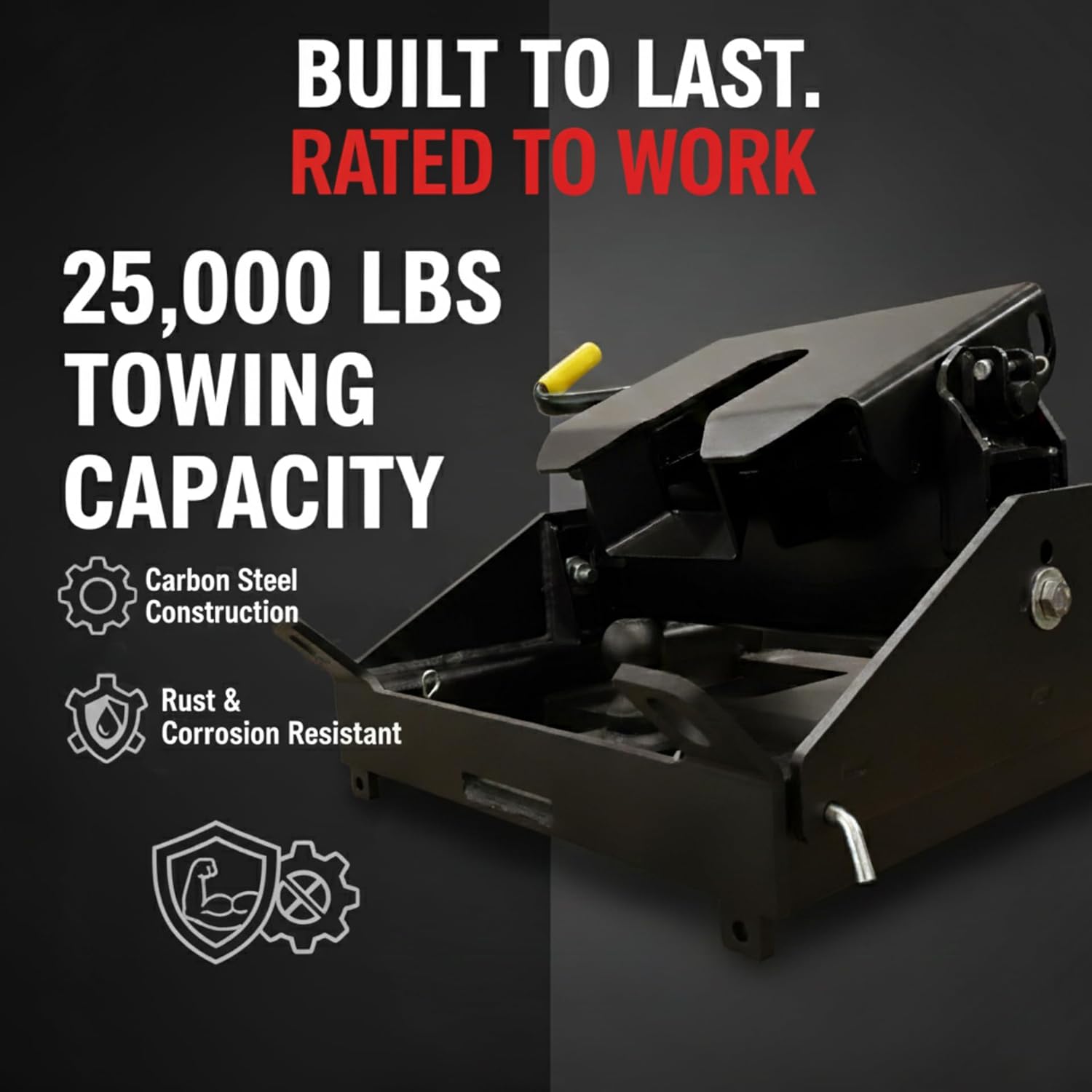 GEN-Y Hitch Advantage Combo Hitch - Complete Gooseneck & 5th Wheel System with Pullrite Head - 25K LB Towing Capacity - Maintenance-Free - Made in USA