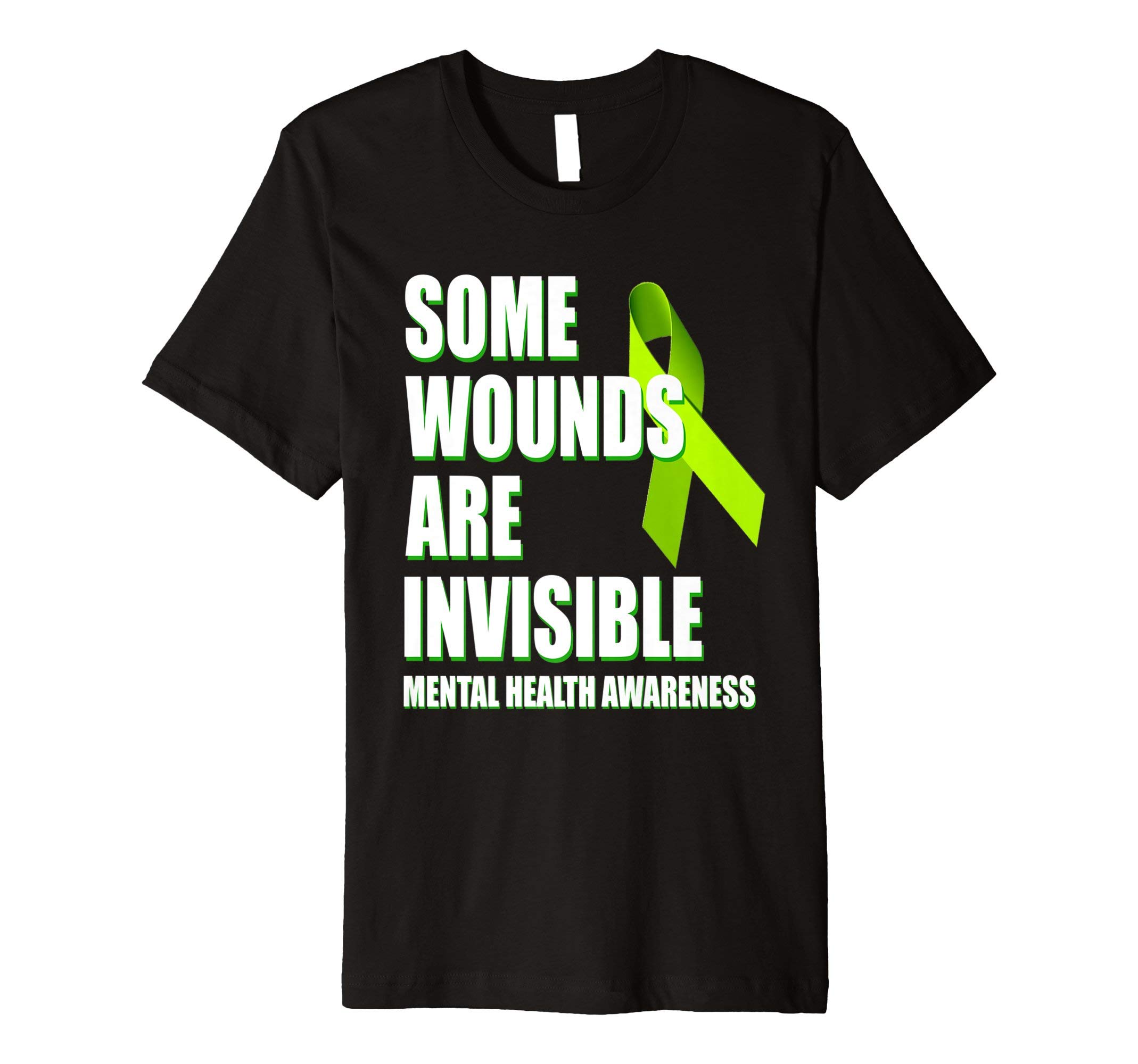 Mental Health Awareness T ShirtSome Wounds Are Invisible T-ShirtOEKO-TEX STANDARD 100