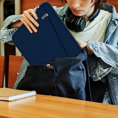 Miniatura 5 de Funda para laptop de 15.6 pulgadas, bolsa de transporte duradera para computadora, maletín con bolsillo frontal, funda delgada para laptop de 15.6