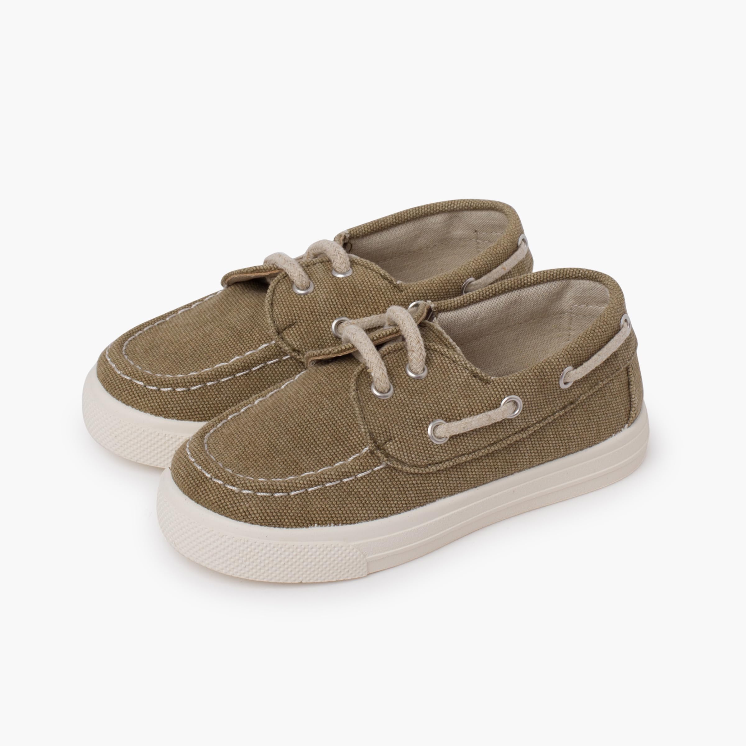 Pisamonas Letnie Żeglarskie Buty Dziecięce Z Organicznej Tkaniny Rozmiar 32 Kolor Khaki