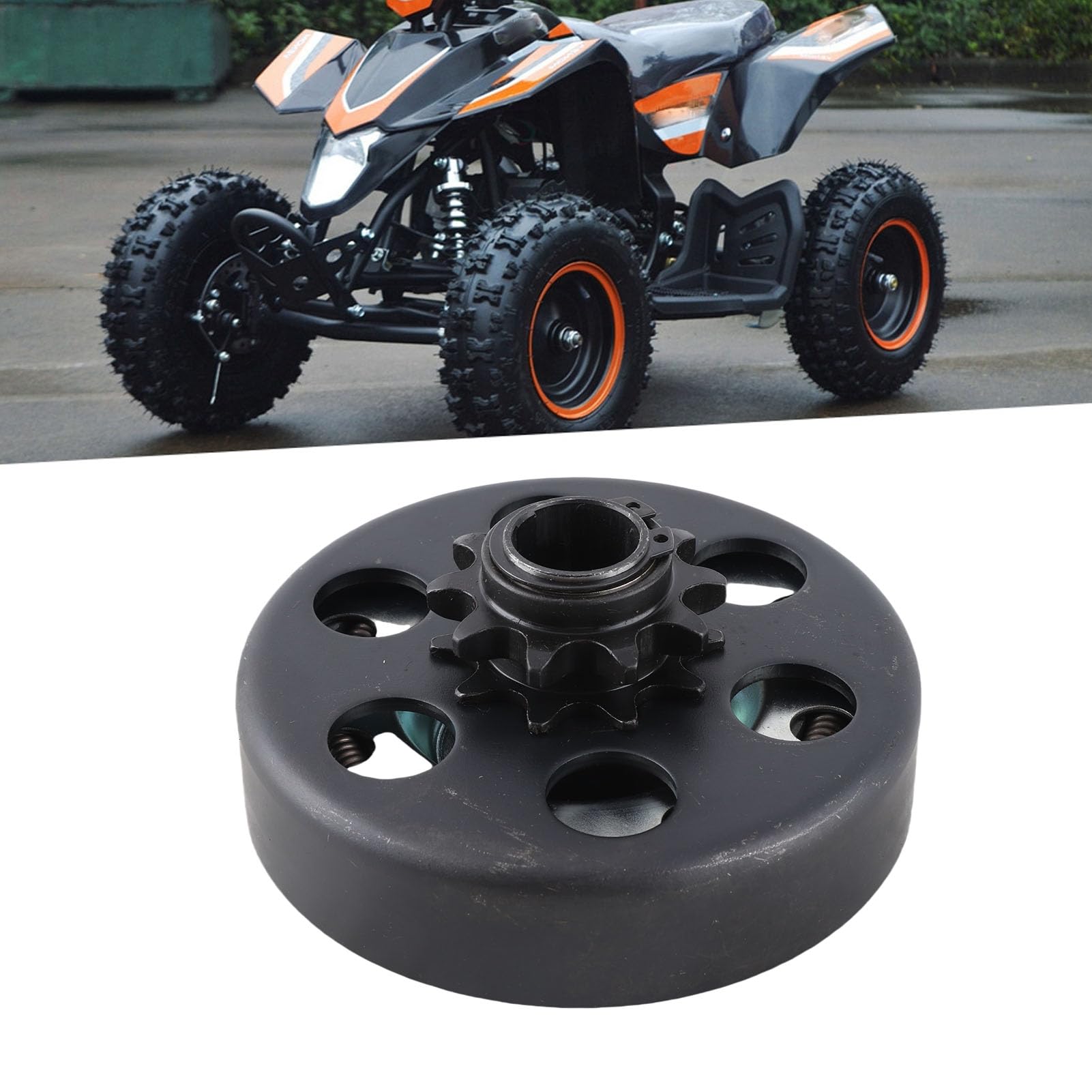 Embrayage centrifuge QANYEGN, alésage de 19 mm, 10 dents, pour kart, chaîne 3/4 po 40/41/420, adapté aux mini-motos, quads et karting
