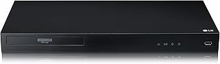 LG UBK80 4K Ultra-HD Blu-ray Disc Player with HDR Compatibility, 4K Ultra HD Blu-ray Disc Playback, Traditional DVD Playback, USB Playback, 3D Blu-Ray/DVD Playback - Black