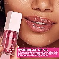 Vista 5 de Laser Glow - Aceite labial hidratante para labios y cuidado de labios, hidratante y suavizante de larga duración, nutritivo, no pegajoso, relleno