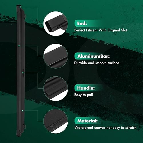 Miniatura 475 de SCITOO Cubierta de carga 2013 2014 2015 2016 2017 2018 compatible con Toyota RAV4 2.5L actualizado anti-mirón retráctil trasero maletero cubierta