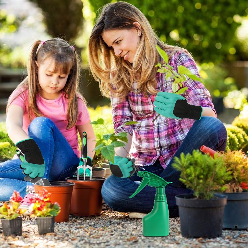 Welltop Gartengeräte-Set, 13-teiliges Garten-Handwerkzeug-Set aus Aluminium, robuste Gartengeräte, inklusive Kelle, Umpflanzer, Gartengeschenke usw., Gartengeschenke für Männer und Frauen