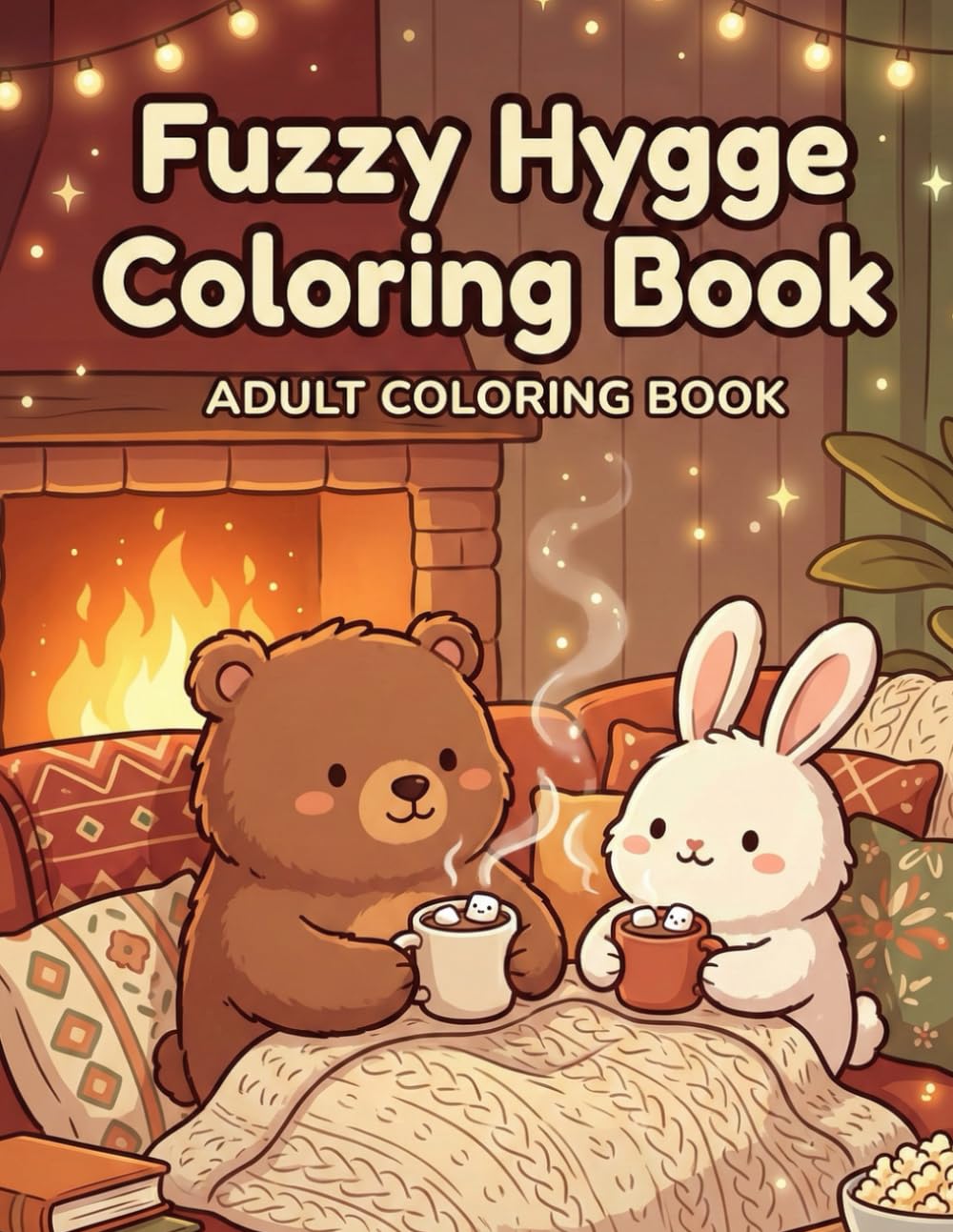 Fuzzy Hygge Coloring Book: Cute & Cozy Fuzzy Animal Friends for Stress Relief