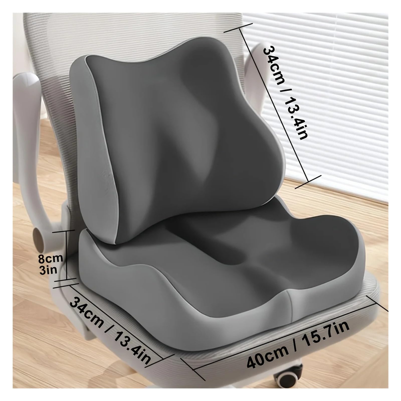 cuscino per sedile auto Cuscino for sedile for sedia a rotelle da ufficio ergonomico in spugna memory