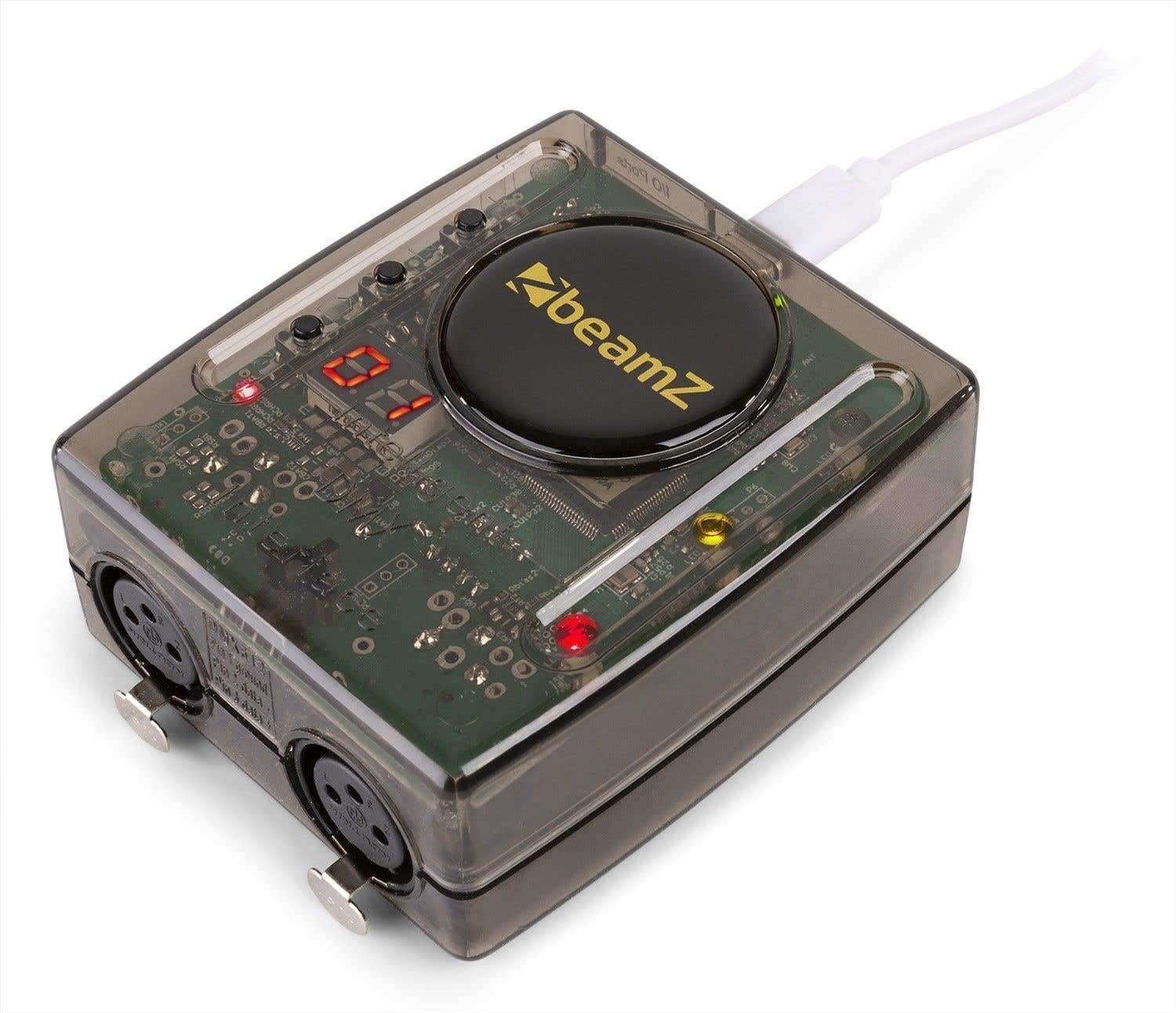 BeamZ DMX WIFI - Interface USB DMX avec WIFI, Contrôle de vos Effets d'Éclairage, Logiciel Easy Stand Alone 2, 128 Canaux DMX, Idéal DJ Professionnels et DJ Mobiles