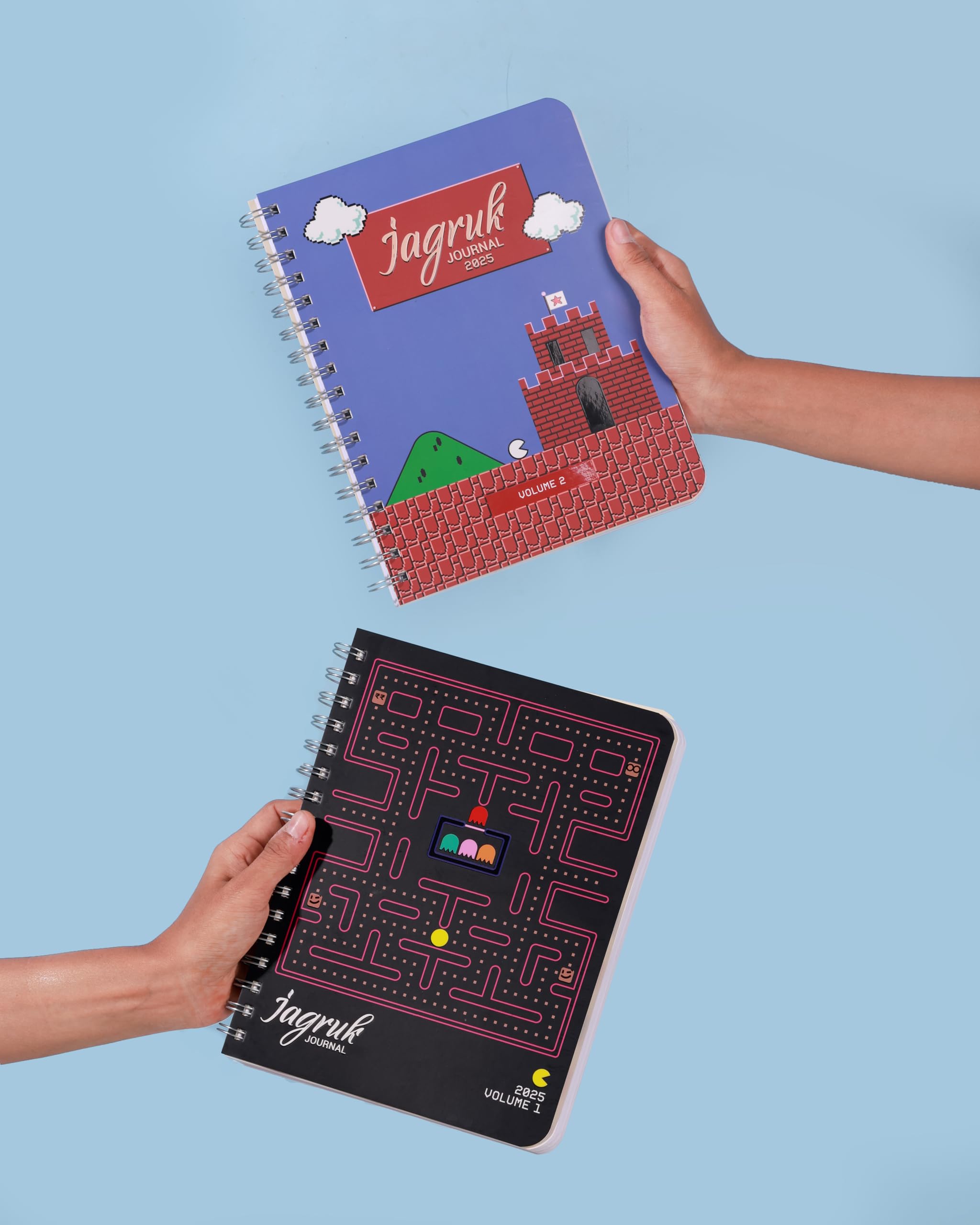 Jagruk Journal 2025 – Guided Planner & Nostalgia Kit with Goal Tracker, Mood Log, and 10+ Surprise Goodies