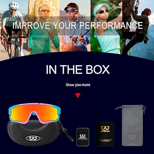 Miniatura 5 de FMY Gafas de ciclismo polarizadas para hombres y mujeres protección UV400 gafas de sol deportivas para béisbol correr pesca golf
