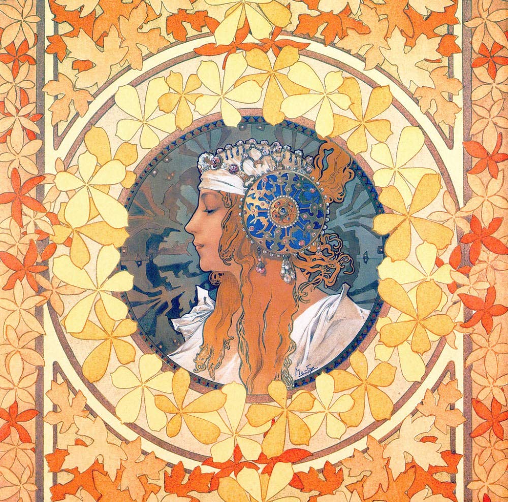 Amazon.co.jp: 油絵デジタルキット絵画 Alphonse Maria Mucha 