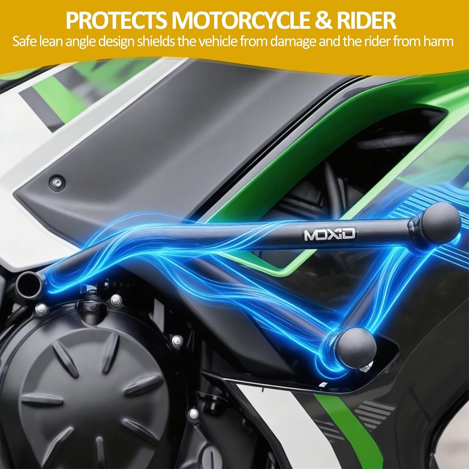 Kawasaki Motorcycle Highway Crash Bars Engine Guard Bumper Falling Protection Compatible with Ninja650 Z650 2017-2025