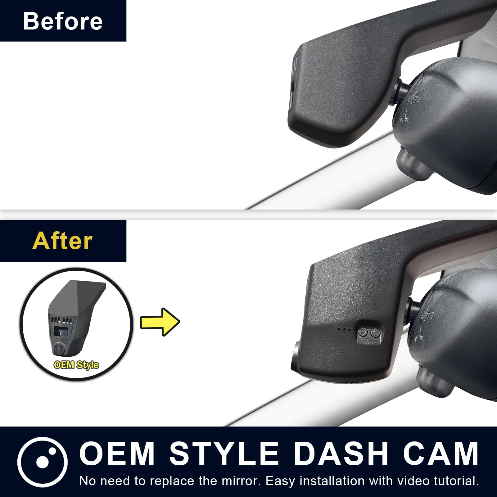 Mangoal 4K Dash Cam For BMW 4-Series Gen1 F32/F33/F36 & M4 F82/F83 (Model A) - OEM Style, 2160P, WiFi, Includes 64GB Card - View #7