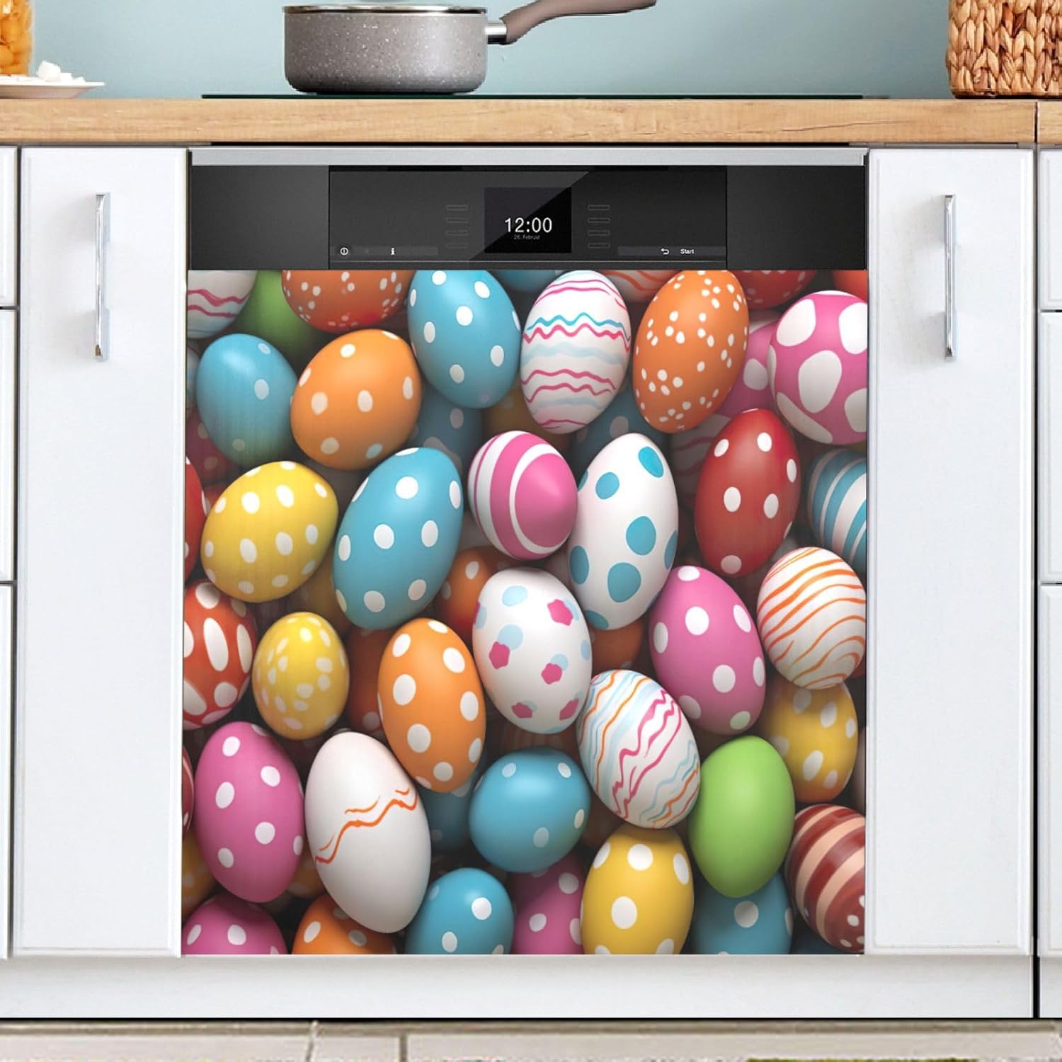 White Plaid Buffalo Farmhouse Dishwasher Magnet Cover Dishwasher Covers for The Front Magnetic Dishwasher Cover Panel Magnetic Refrigerator Cover for Kitchen Farmhouse Home - 23 X 26 in Grateful