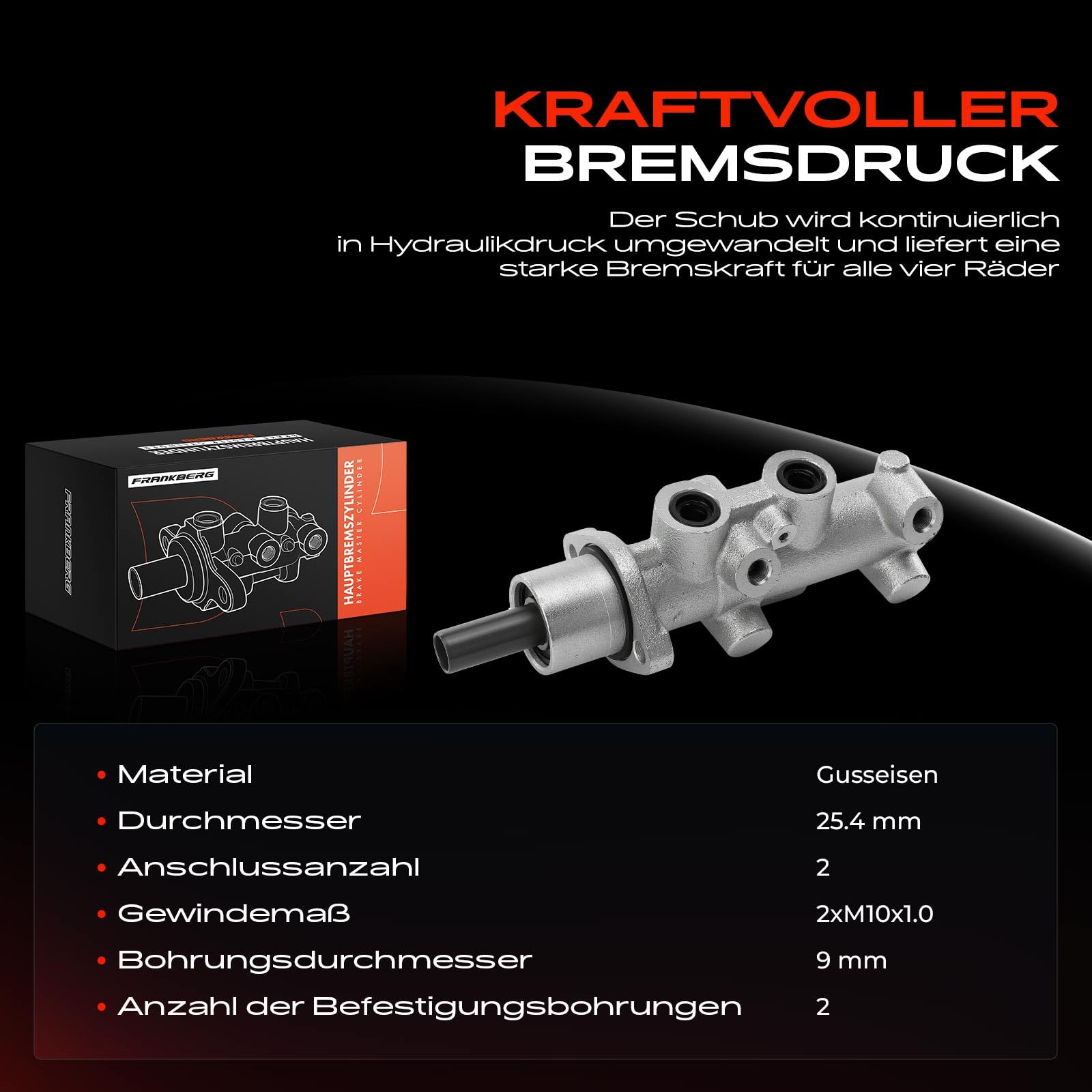Frankberg Hauptbremszylinder Kompatibel Mit Jumper  Produktbild-Vorschau 10