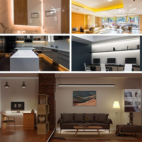 Miniatura 7 de BTF-LIGHTING FCOB COB CCT Tira de LED flexible de alta densidad de 2 x 16.4 pies, total 32.8 pies, 640LEDm, sintonizable, 3000K-6000K, CRI 90+,