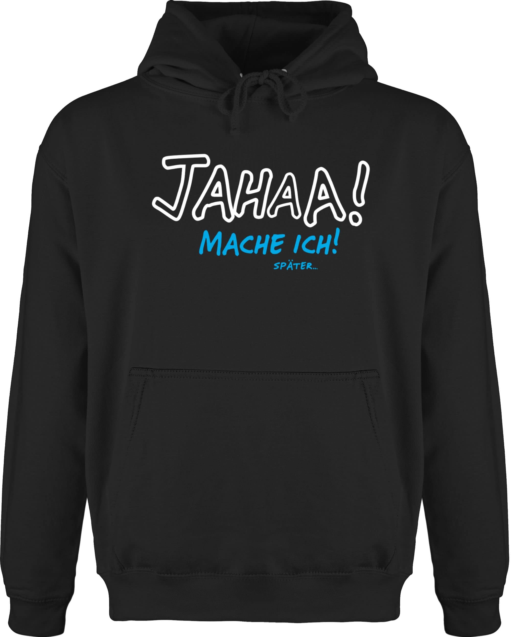 Lustiger Hoodie Mit "Äh Miau"-Spruch & Vogel-Motiv – Herren Pullover Aus Baumwolle