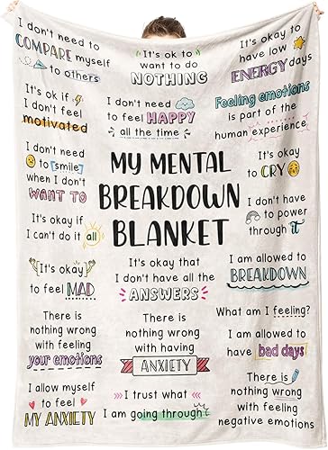 My Mental Breakdown Blanket, Anxiety Relief Items - Mental Health Gifts
