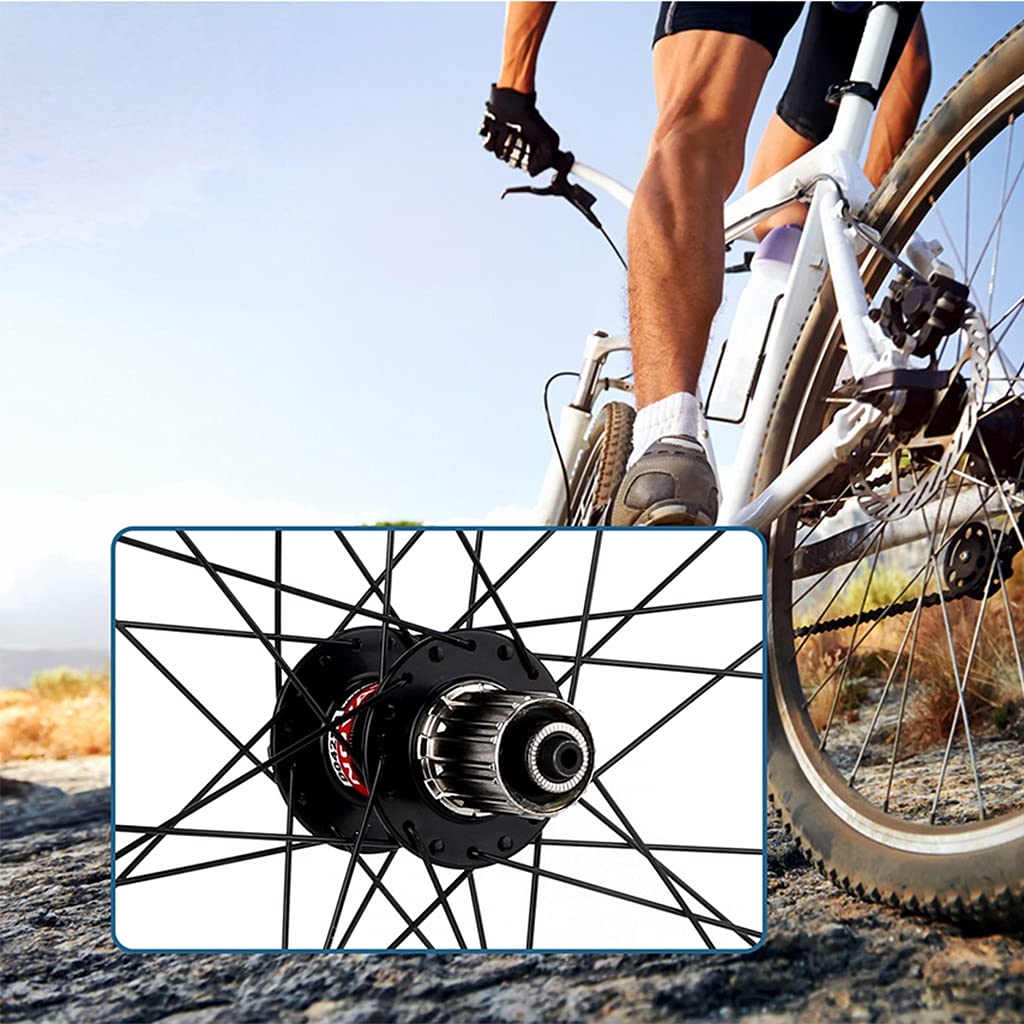 Zestaw kół do roweru górskiego 66.0 cm/69.8 cm/73.7 cm hamulce tarczowe dla 7-11 prędkości 32H Quick Release
