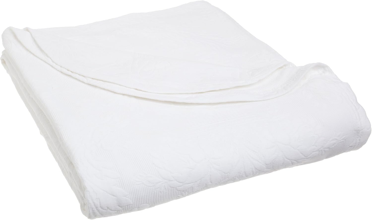 Williamsburg Bruton Matelasse Queen Bedspread, White Home