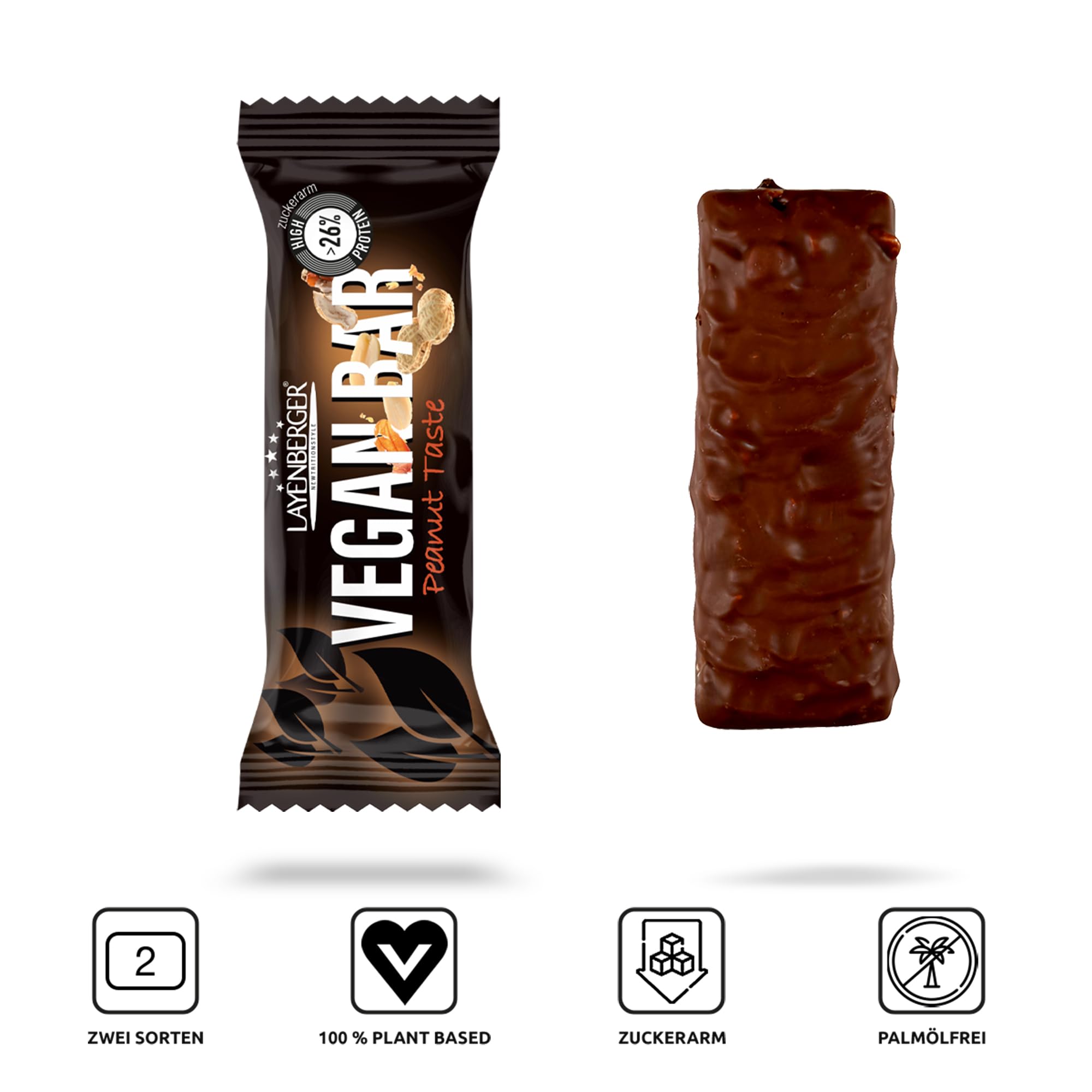 Layenberger Vegan Bar Erdnuss (18x35 g)