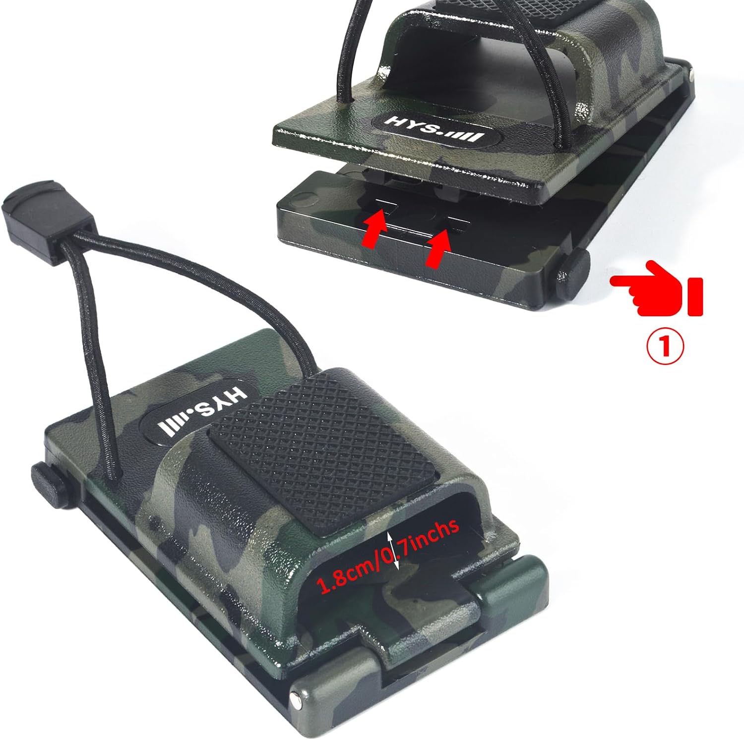 HYS Walkie-Talkie W/Belt Clip Holder, Plastic Carry Holster Protects The APX8000 APX6000 APX4000 GP328 UV5R While Providing a Convenient Way to Secure The Radio to Your Belt image 2