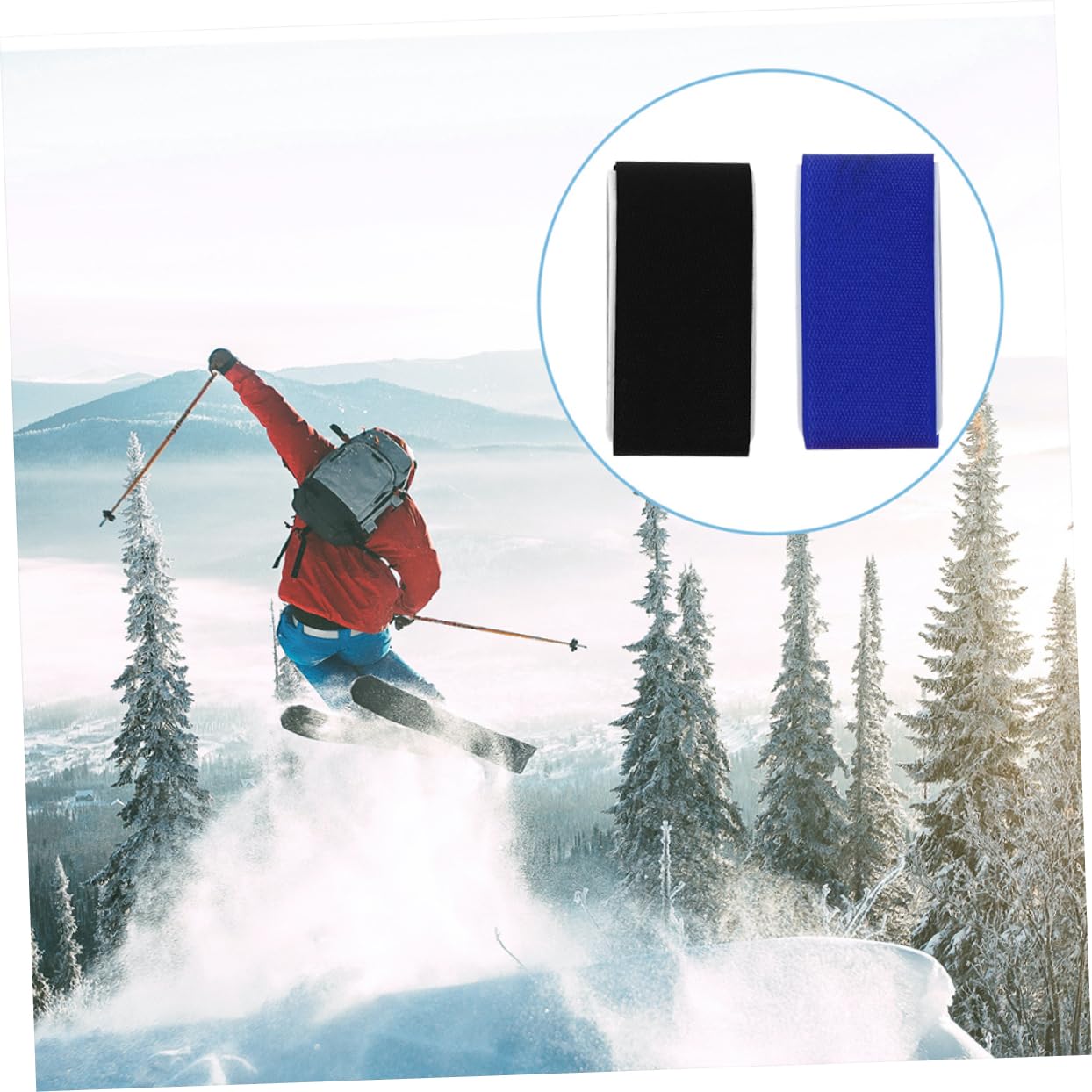 BESPORTBLE 30pièces Sangles De Transport pour Snowboard Fixations Réglables pour Système De Transport De Ski Extérieur