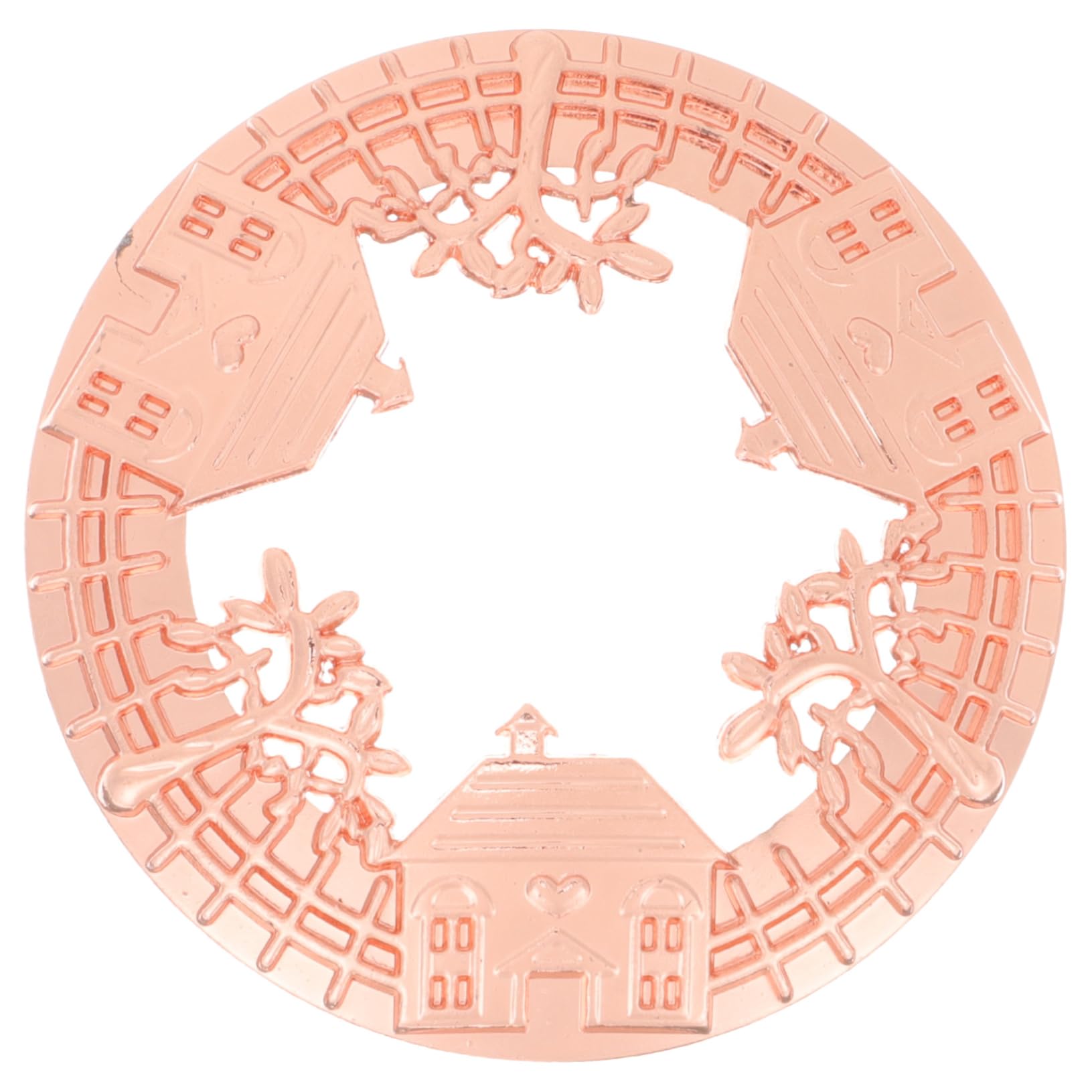 ERINGOGO Hollow Aroma Candle Cover Sturdy Zinc Alloy Candle Tin Lid Anti-Slip Heat Collecting Lid