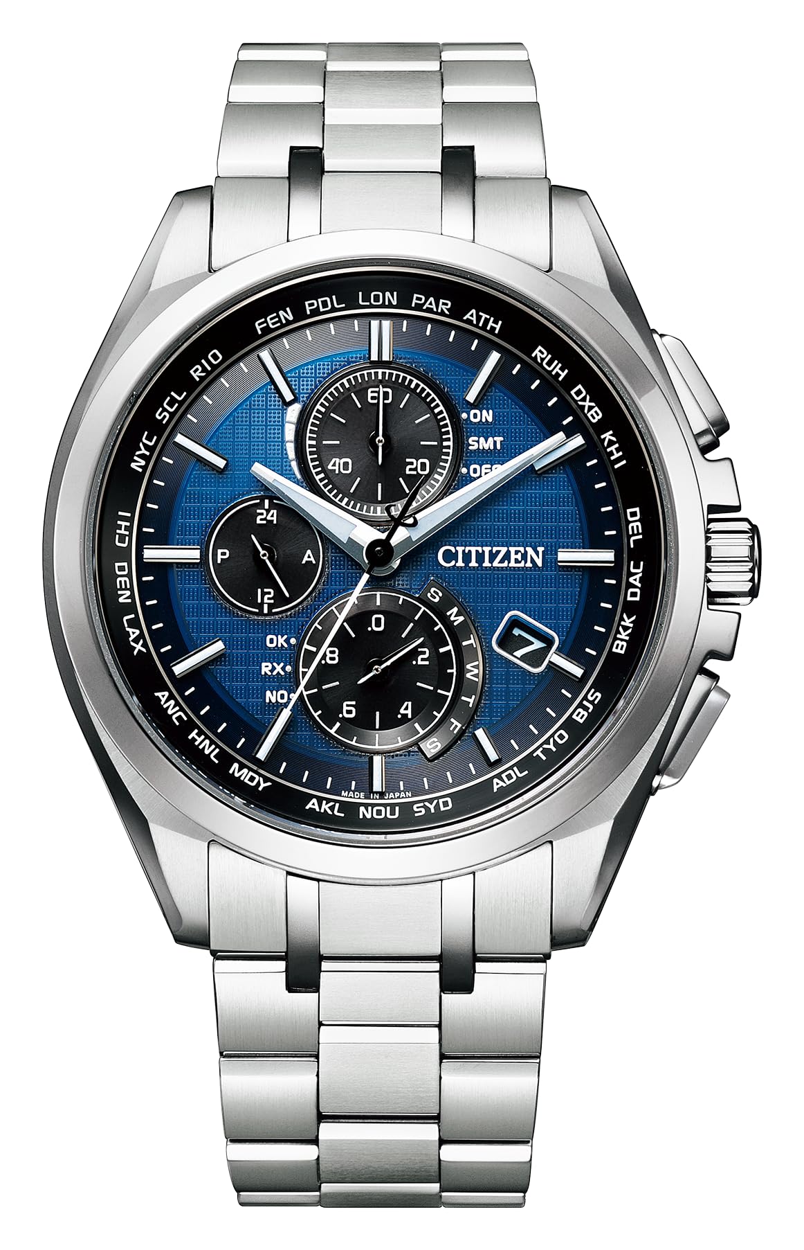 Amazon.co.jp: [CITIZEN] 腕時計 ATTESA AT8040-57L 電波時計 防水 
