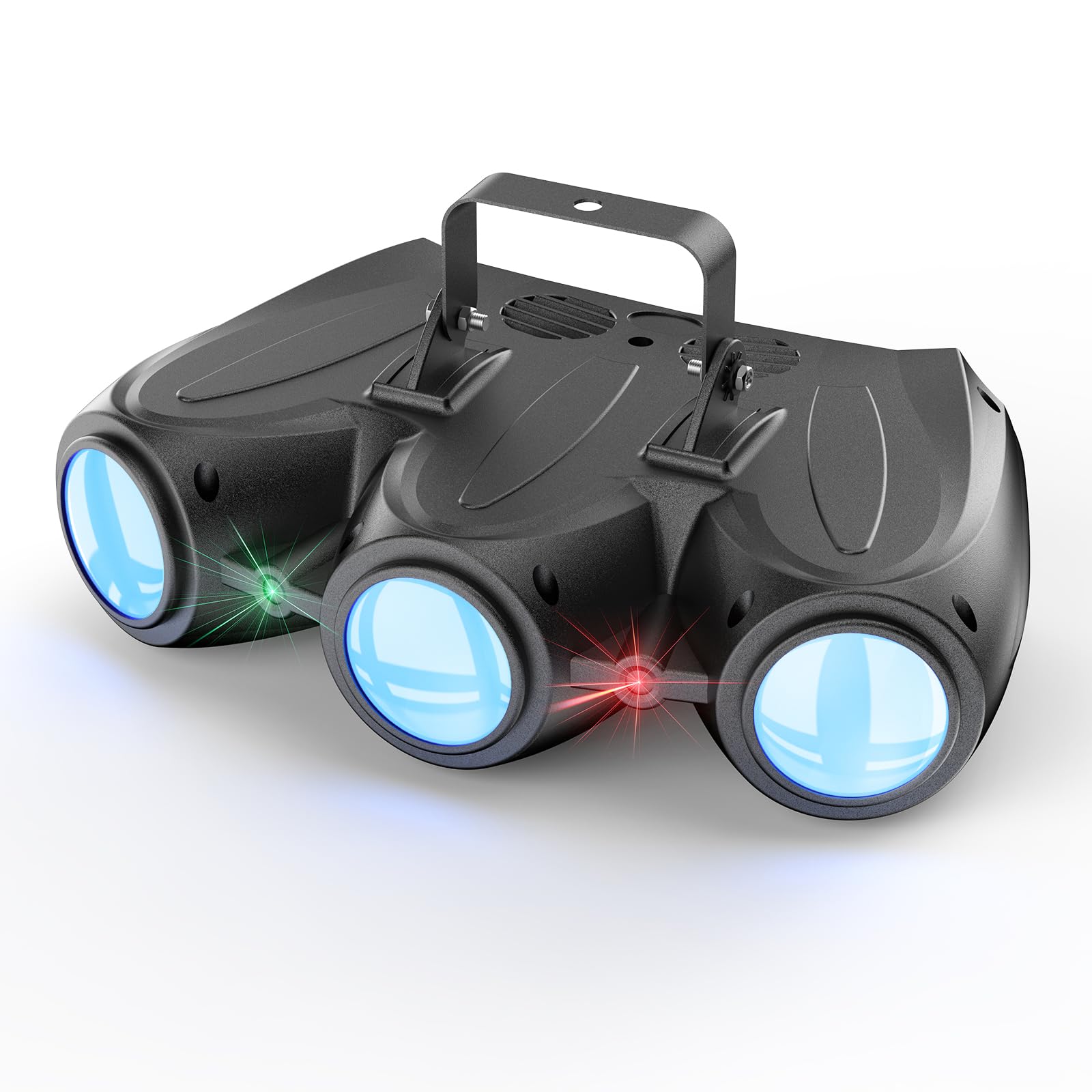 Luce da discoteca, luce per feste a forma di dirigibile, 192 fasci LED integrati, DMX a 4 canali con controllo vocale, adatta per feste di compleanno, Halloween, eventi al bar e Natale