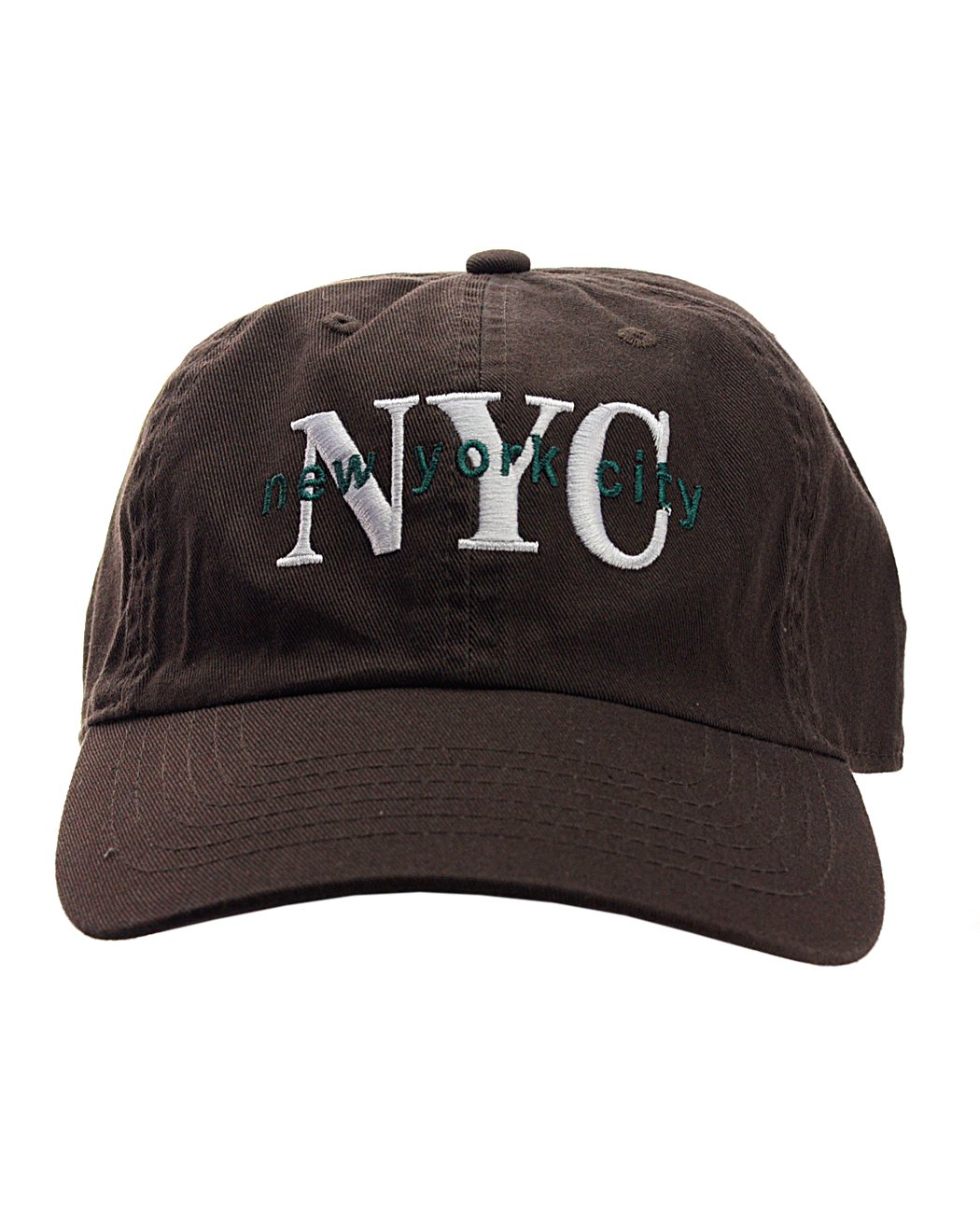 NYFASHION101 Unisex NYC New York City Embroidered Adjustable Low Profile Cap, NY02, Dark Brown