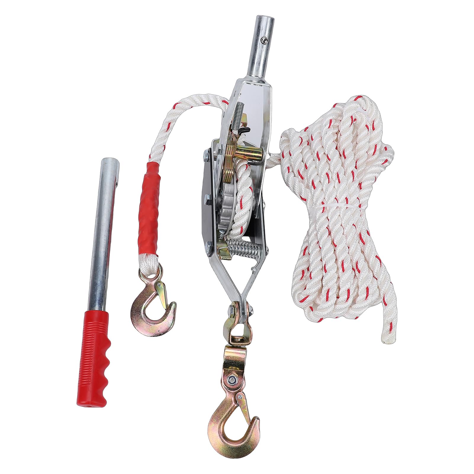 BHFPFZA Manual Ratchet Puller 1.5 Ton Dual ar Cable Hoist with Winch for Lifting Pulling Towing Industrial ApplicatsTool for Efficient Load Handling