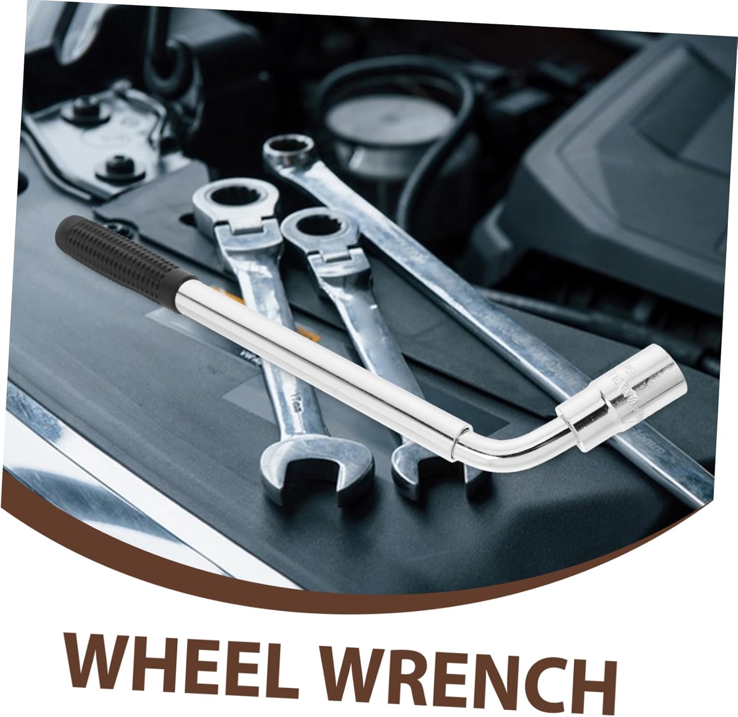 TEHAUX Extended Lug Wrench Sleeves Telescopic Car Wrench Tool for Vehicles Portable Ergonomic Design