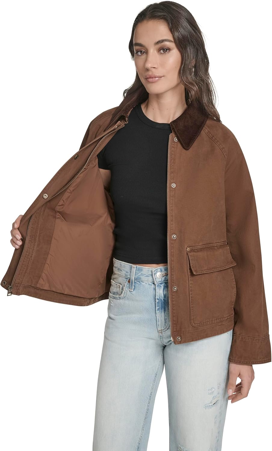 Levi's womens Short Cotton Barn Jacket - Image 6
