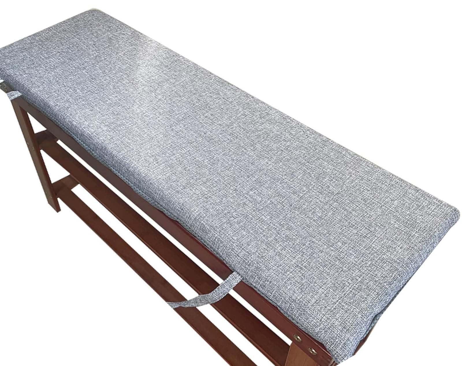 Coussin de banquette confortable qui ne glisse pas pour soulager les assises en bois dures