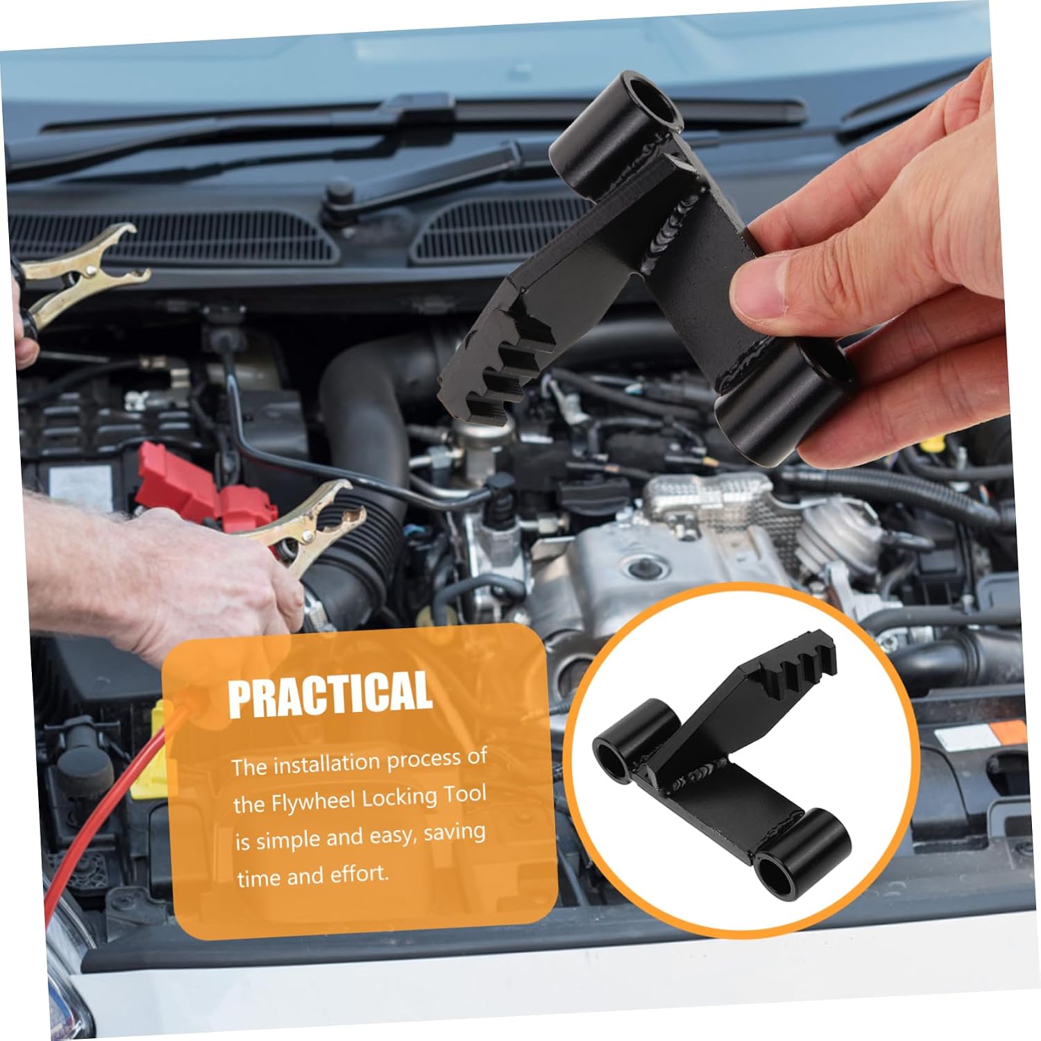 Zerodeko Flywheel Holding Tool Durable Engine Flexplate for Easy Installation and Versatile Use with Various Flywheel Brackets Compact and Lightweight Design