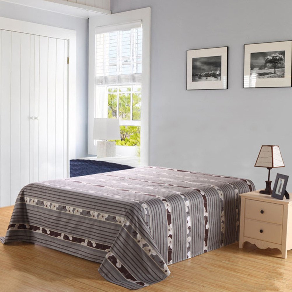 Draps en coton 160x230cm pour lit simple et double au motif imprimé chic