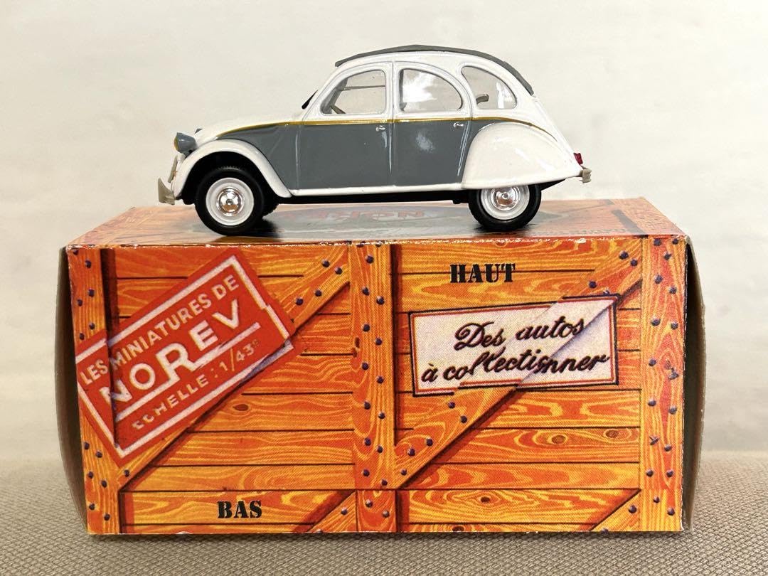 Amazon.co.jp: ノレブ シトロエン2CV DOLLY 白 灰ミニカー