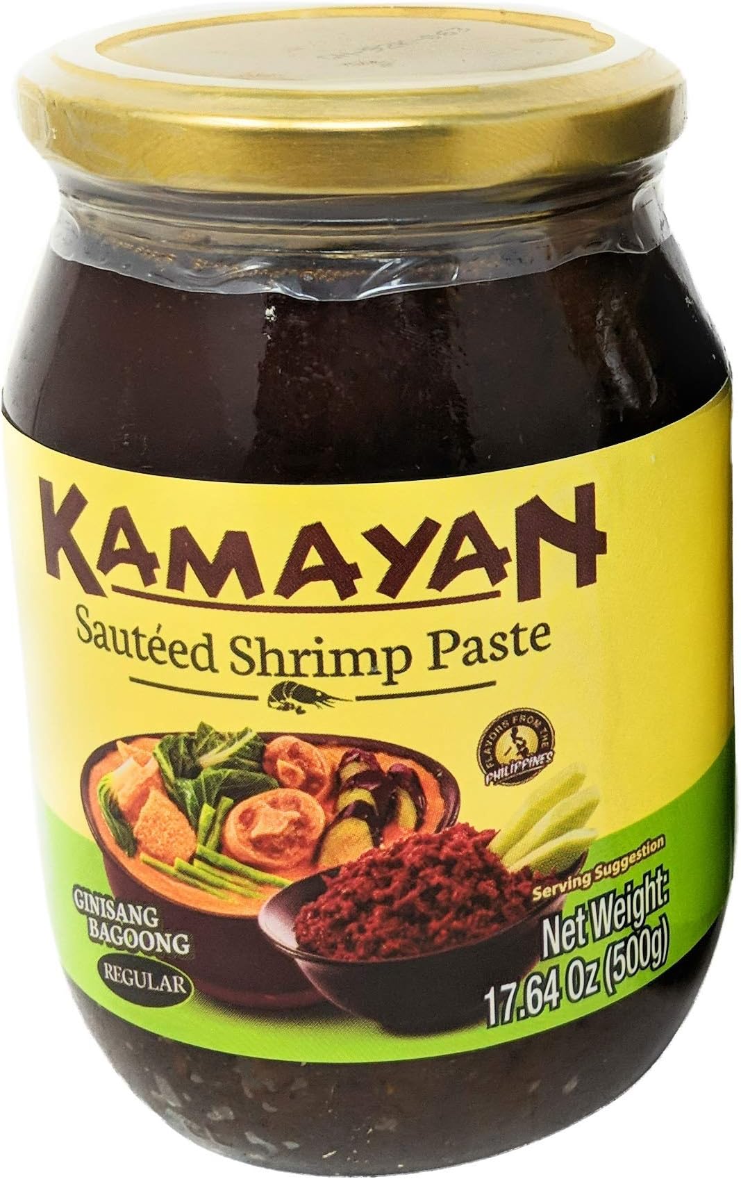 Kamayan Sauteed Shrimp Paste 17.64oz (500g), 1 Pack