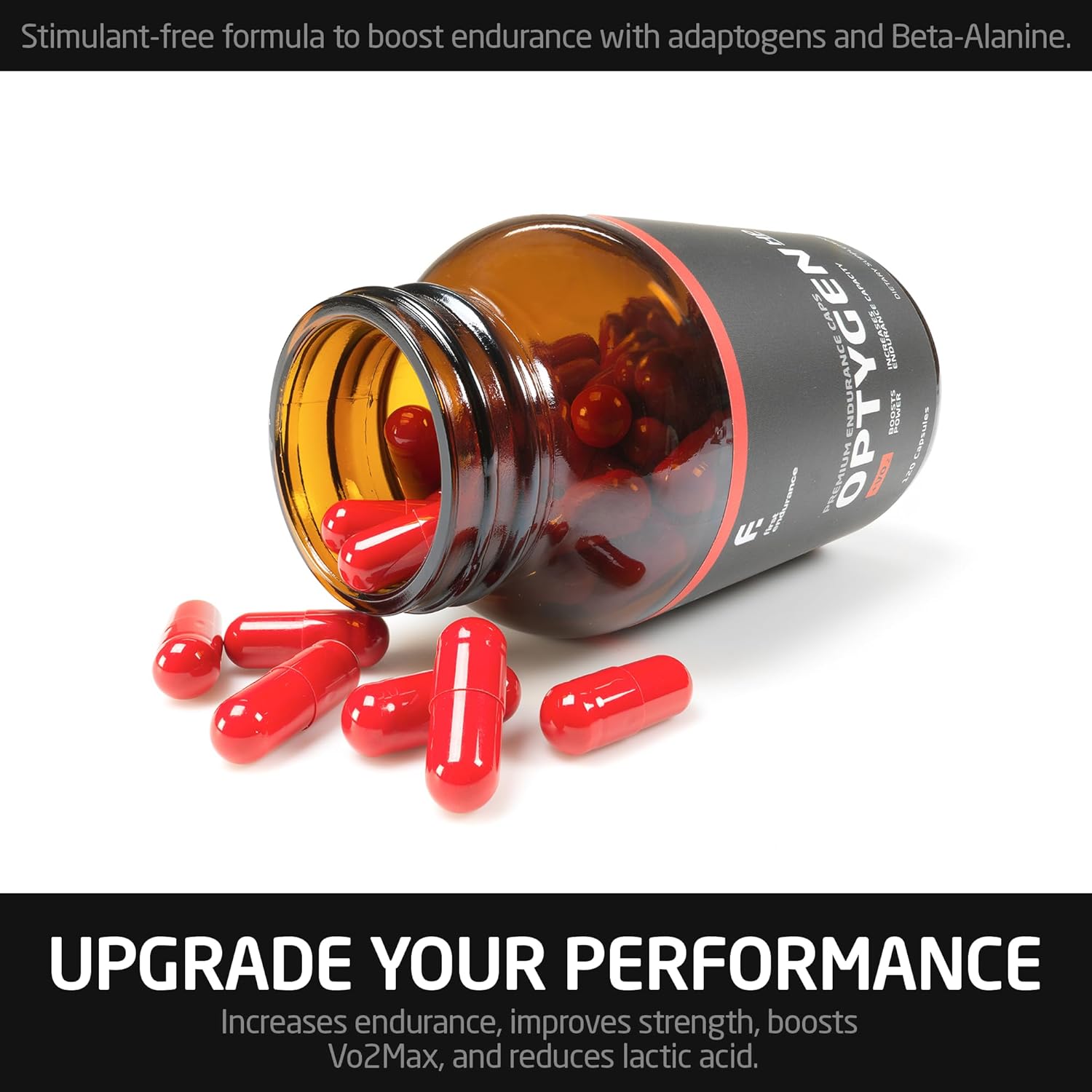 FIRST ENDURANCE OptygenHP - Premium Endurance Supplement | Boost Power | Increase Performance and Endurance | Improves Oxygen Utilization| 120 Capsules