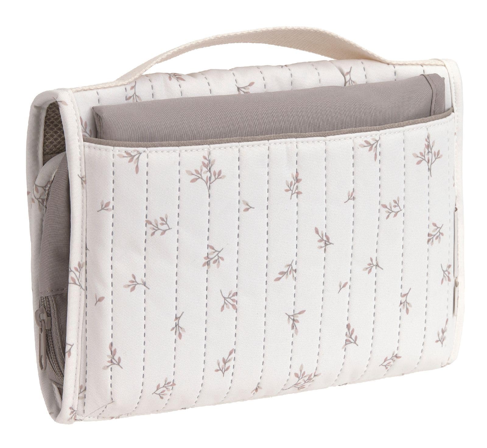 LÄSSIG Wickeltasche Changing Pouch Miracle of Nature Leaves weiß