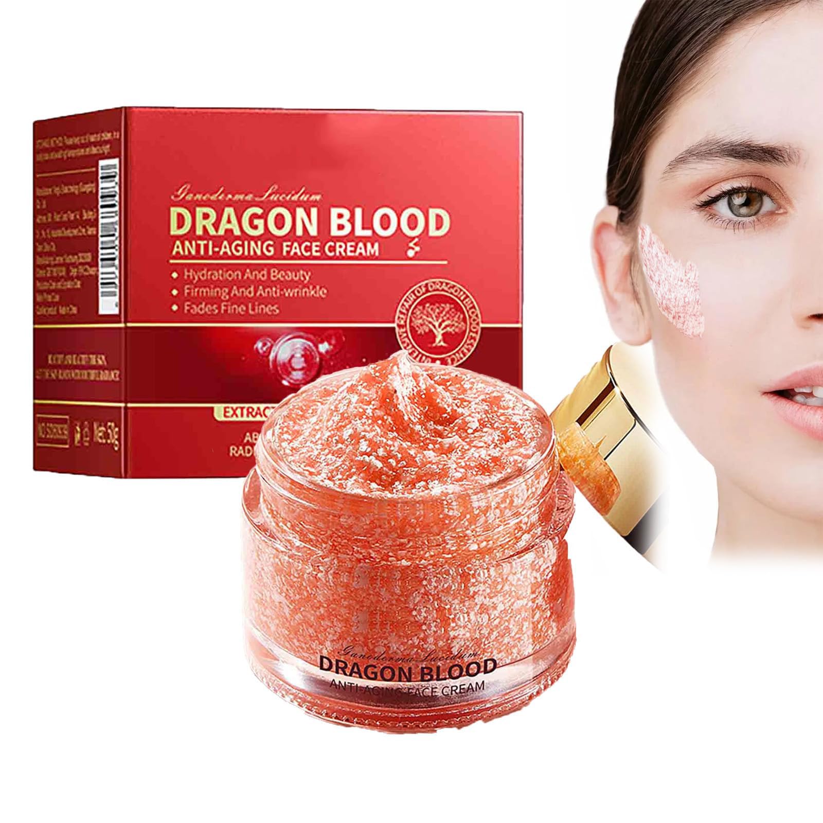 Retinol Placenta Dragon Blood Cream, 2024 Dragons Blood Easy Cream, Dragon Blood Anti Aging Face Cream, Dragons Blood Cream for Anti Wrinkle, Nourishing & Hydrating, for All Skin Types (1PC)