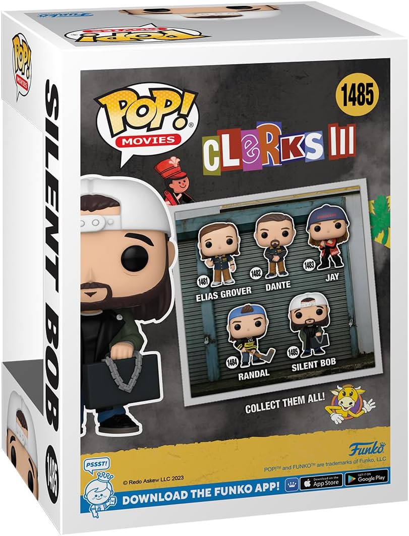 Funko POP! Movies: Clerks 3 - Silent Bob - Collectable Vinyl Figure - Gift Idea - Official Merchandise - for Kids & Adults - Movies Fans - Model Figure for Collectors and Display