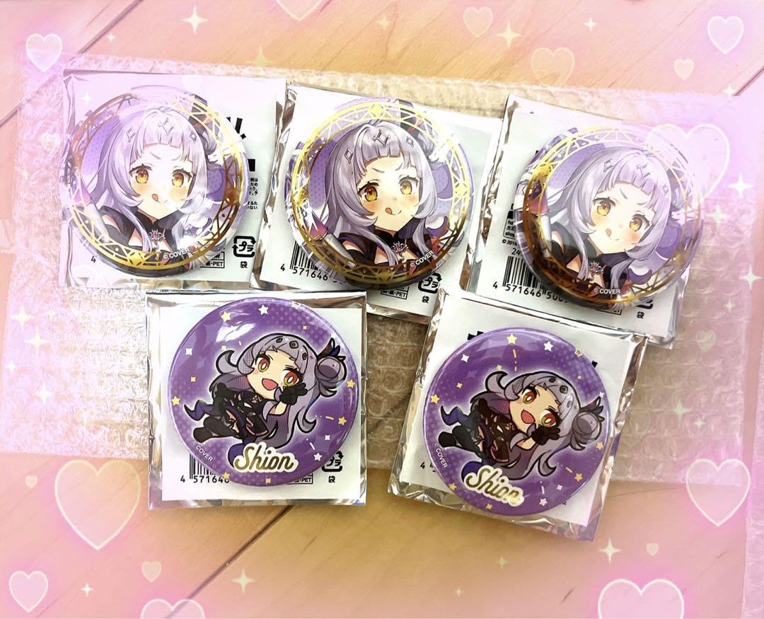 ホロウィッチ 紫咲シオン 缶バッジ 等身 5点セット