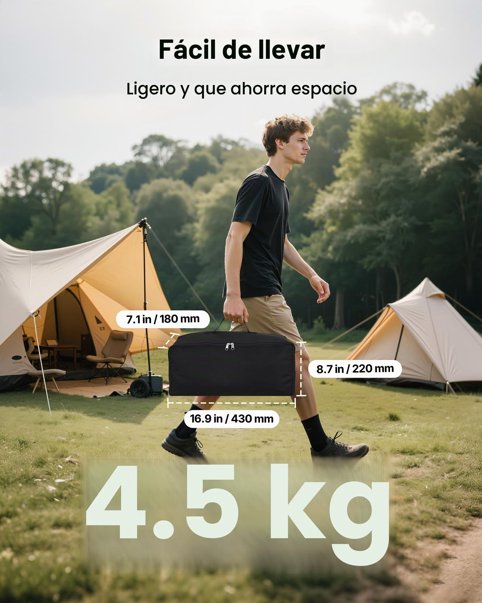 VEVOR Pantalla de Proyector con 2 Trípodes, Pantalla de Proyección Portátil Antiarruga de 254 cm con Ángulo Amplio de 160° y Bolsa de Transporte 16:9 4K HD para Presentaciones de Cine en Casa