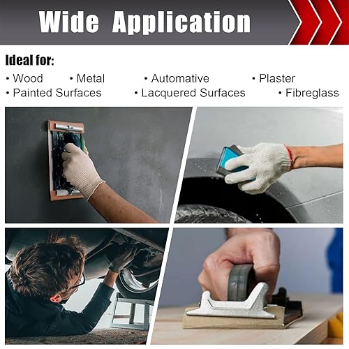 Miniatura 7 de 24 piezas de papel de lija, papel de lija húmedo y seco, surtido de papel de lija de grano 60120320600800100015002500 para madera, metal, paneles de