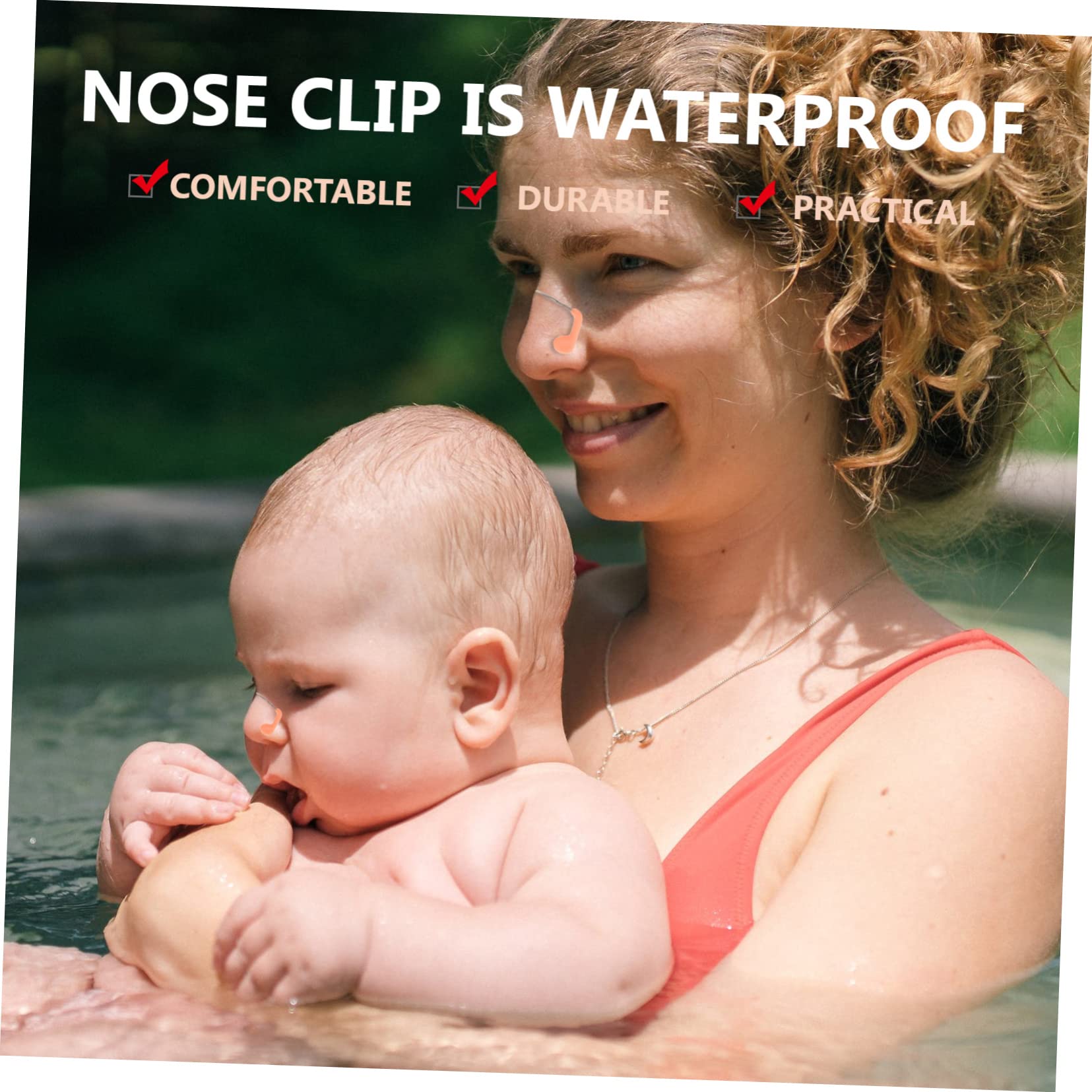 Toyvian 3 Piezas Accesorios De Clip De Nariz Tapones De Nariz para Natación Perno De Nariz Tapón De Nariz De Natación Pincher De Nariz De Natación Clip De Natación T Herramienta