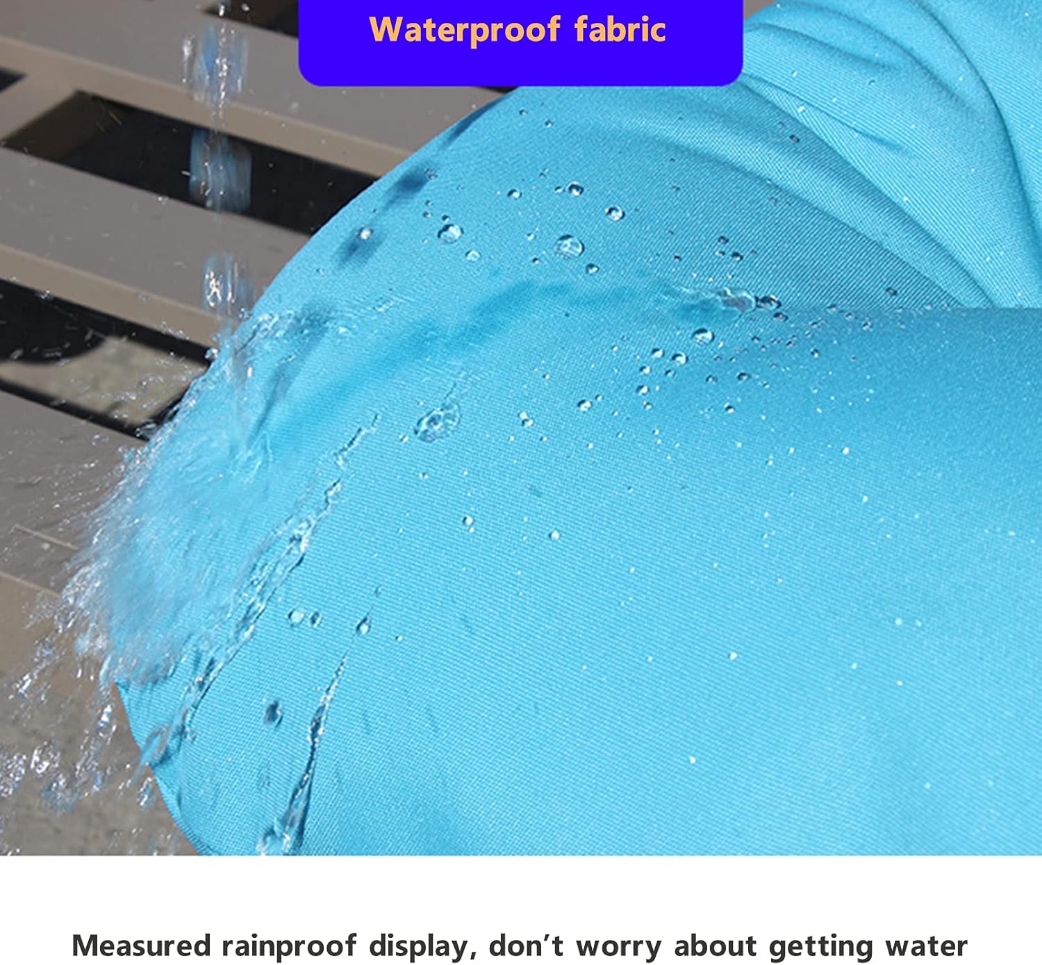 Swivel Rocker Cushion, Washable & Uv-Resistant Rocking Chair Pads, Cushion Mat for Recliner Rocking Rattan Chair Folding Garden Seat Cushion Sofa Tatami Mat No Chair,Blue