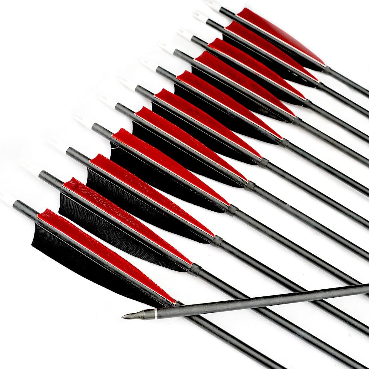 PMZ Archery 31" Mix Carbon Arrow 6pcs&12pcs for Hunting Recurve Bow